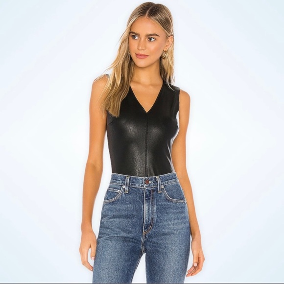 Commando Faux Leather Bodysuit - Picture 9 of 14